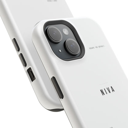 Minimalist Magnetic Impact-Resistant Phone Case — NIVA Text Design