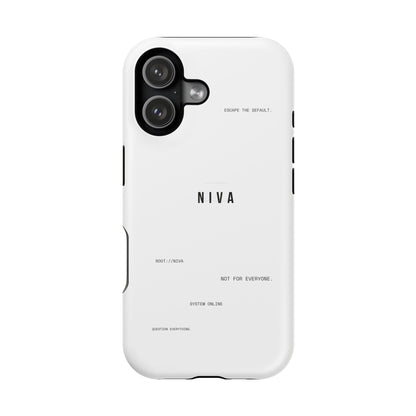 Minimalist Magnetic Impact-Resistant Phone Case — NIVA Text Design