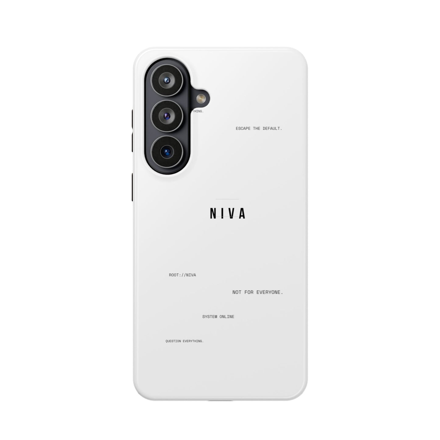 Minimalist Magnetic Impact-Resistant Phone Case — NIVA Text Design