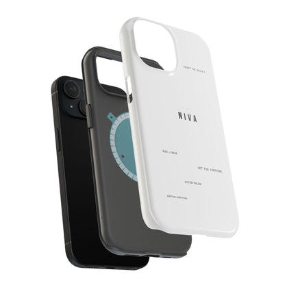 Minimalist Magnetic Impact-Resistant Phone Case — NIVA Text Design