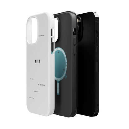 Minimalist Magnetic Impact-Resistant Phone Case — NIVA Text Design