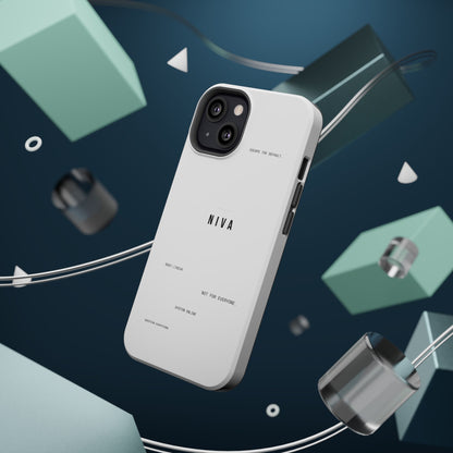 Minimalist Magnetic Impact-Resistant Phone Case — NIVA Text Design