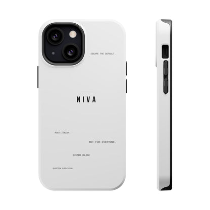 Minimalist Magnetic Impact-Resistant Phone Case — NIVA Text Design