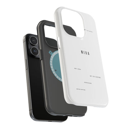 Minimalist Magnetic Impact-Resistant Phone Case — NIVA Text Design