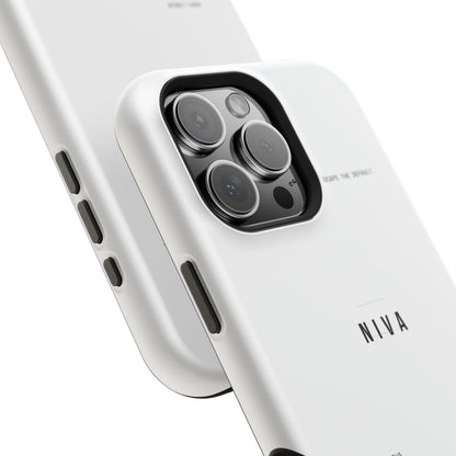 Minimalist Magnetic Impact-Resistant Phone Case — NIVA Text Design