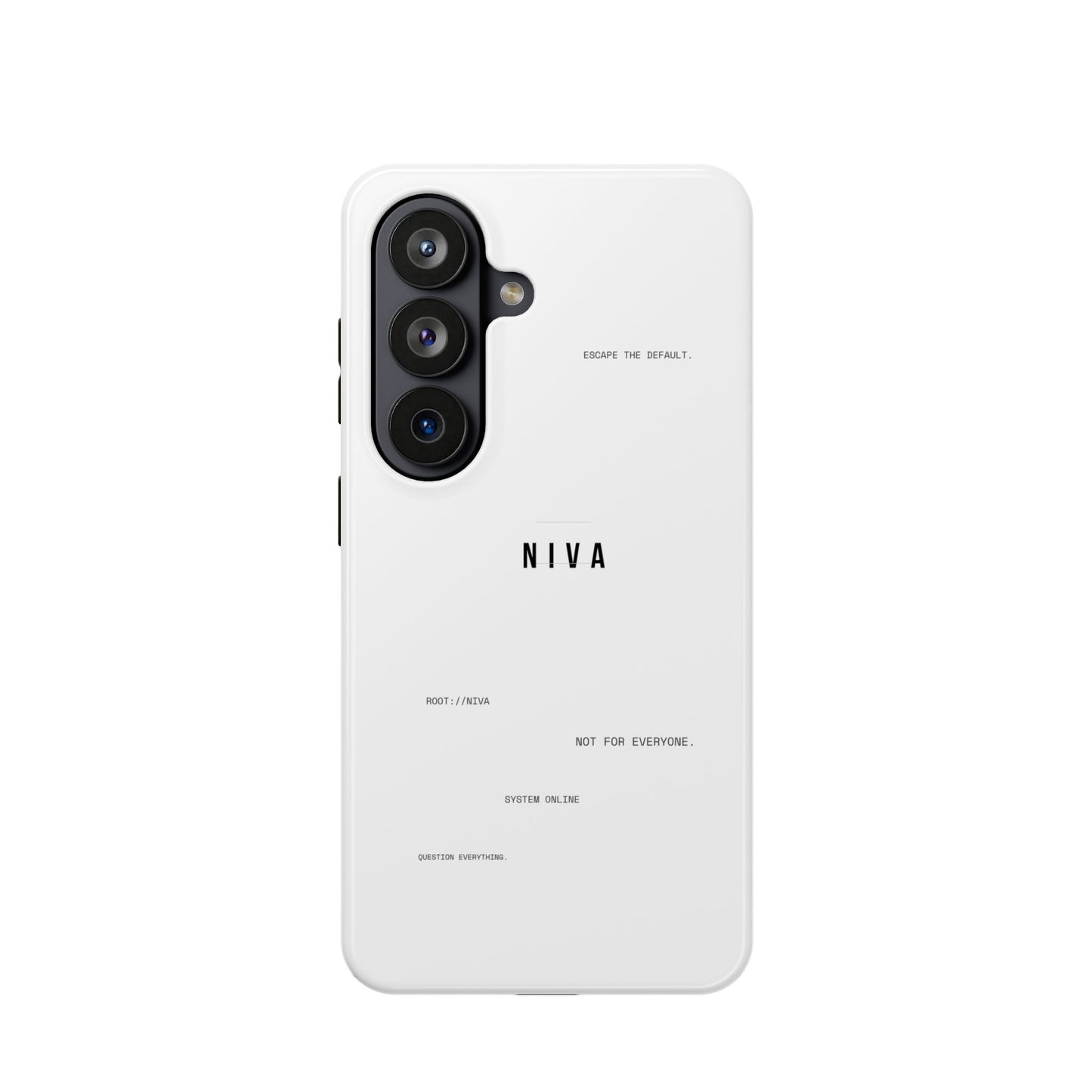 Minimalist Magnetic Impact-Resistant Phone Case — NIVA Text Design