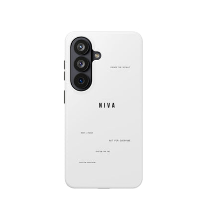 Minimalist Magnetic Impact-Resistant Phone Case — NIVA Text Design