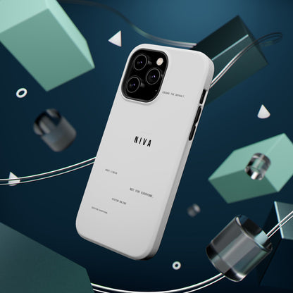 Minimalist Magnetic Impact-Resistant Phone Case — NIVA Text Design