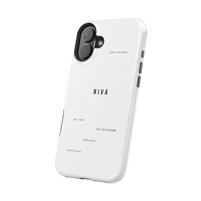 Minimalist Magnetic Impact-Resistant Phone Case — NIVA Text Design