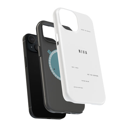 Minimalist Magnetic Impact-Resistant Phone Case — NIVA Text Design