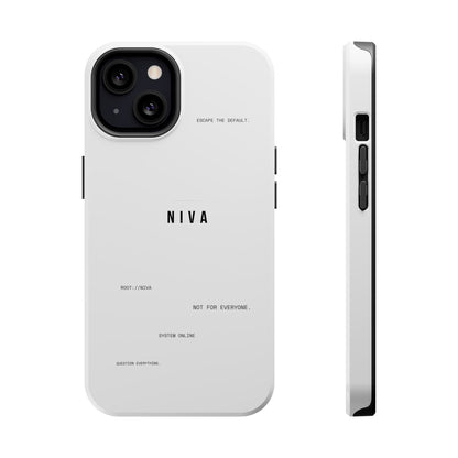 Minimalist Magnetic Impact-Resistant Phone Case — NIVA Text Design