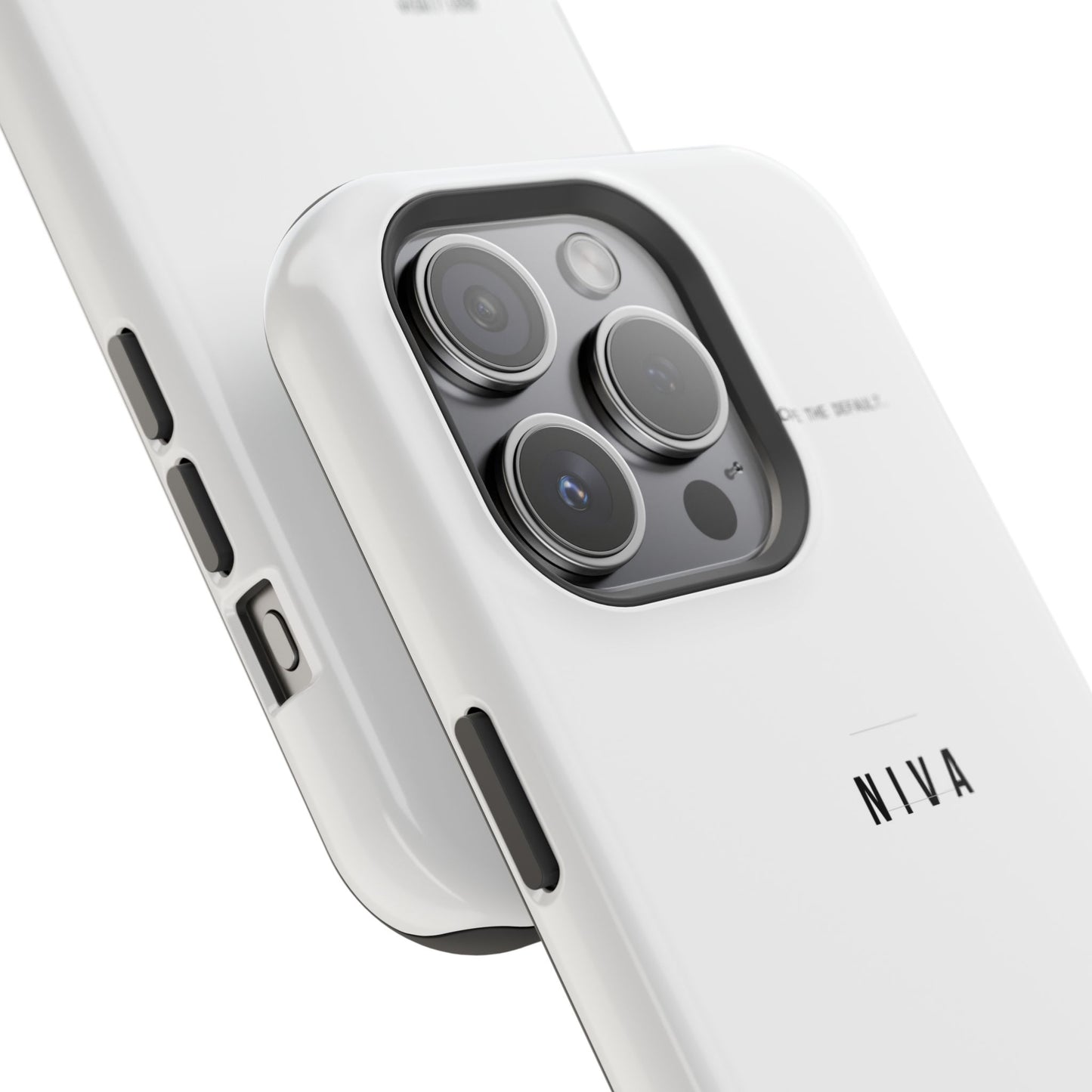 Minimalist Magnetic Impact-Resistant Phone Case — NIVA Text Design