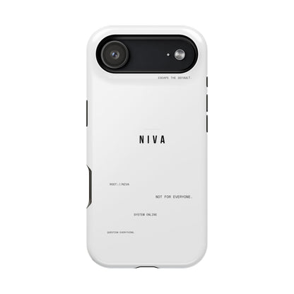 Minimalist Magnetic Impact-Resistant Phone Case — NIVA Text Design