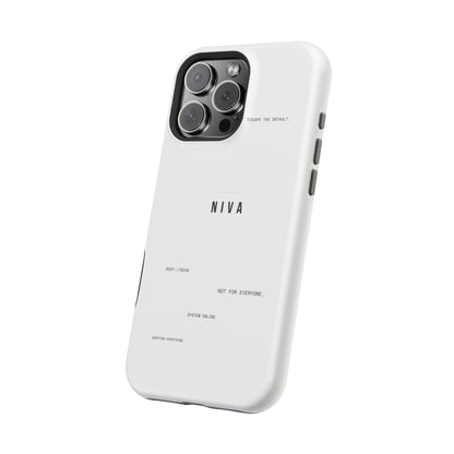 Minimalist Magnetic Impact-Resistant Phone Case — NIVA Text Design