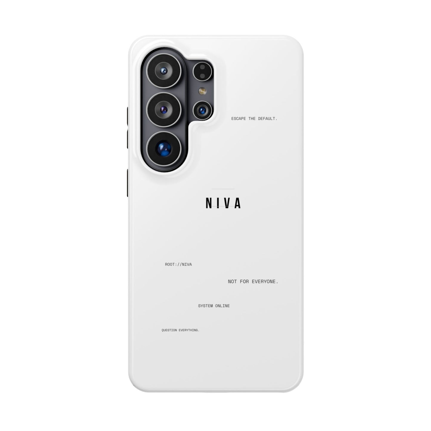 Minimalist Magnetic Impact-Resistant Phone Case — NIVA Text Design