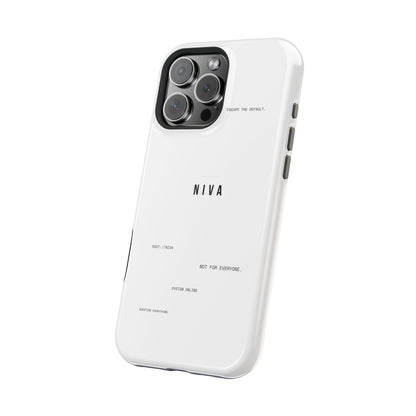 Minimalist Magnetic Impact-Resistant Phone Case — NIVA Text Design