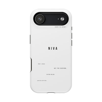 Minimalist Magnetic Impact-Resistant Phone Case — NIVA Text Design