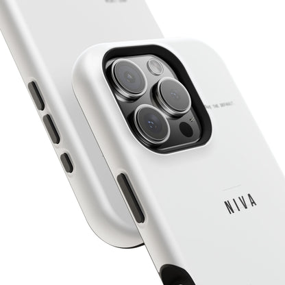 Minimalist Magnetic Impact-Resistant Phone Case — NIVA Text Design