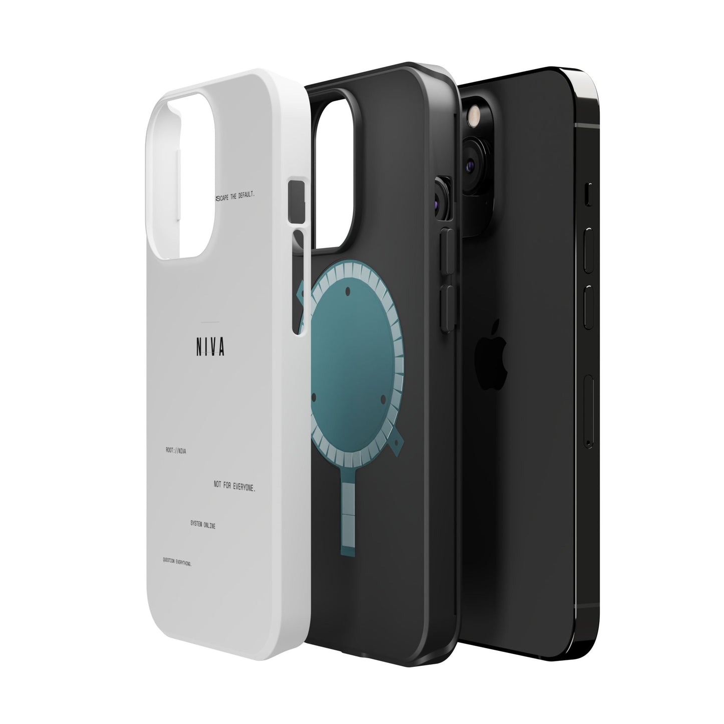Minimalist Magnetic Impact-Resistant Phone Case — NIVA Text Design