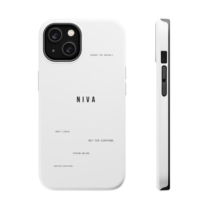 Minimalist Magnetic Impact-Resistant Phone Case — NIVA Text Design