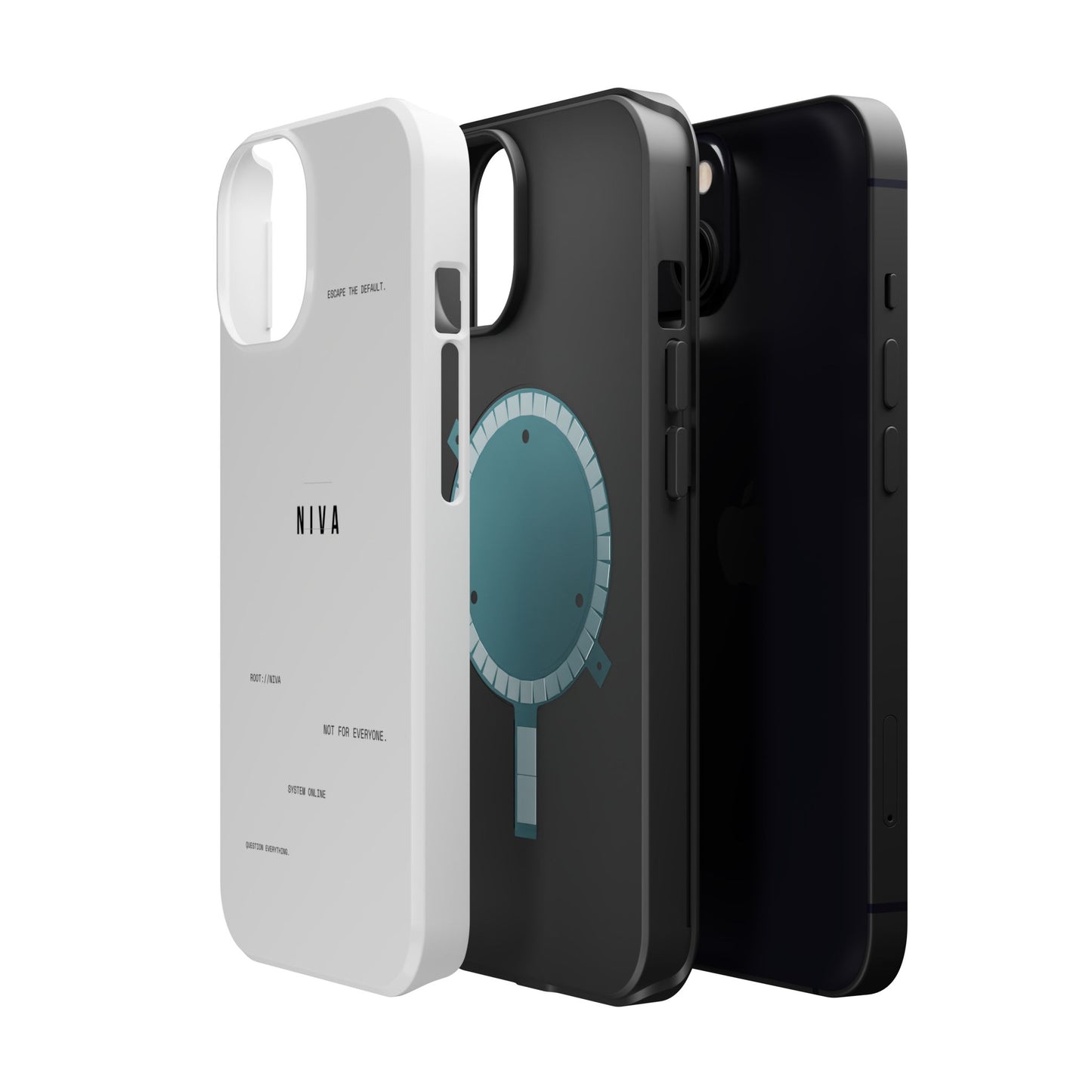 Minimalist Magnetic Impact-Resistant Phone Case — NIVA Text Design