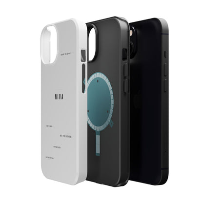 Minimalist Magnetic Impact-Resistant Phone Case — NIVA Text Design