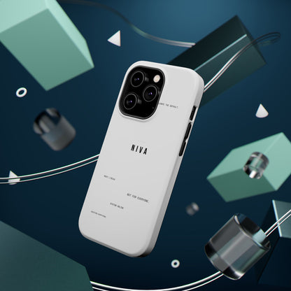 Minimalist Magnetic Impact-Resistant Phone Case — NIVA Text Design