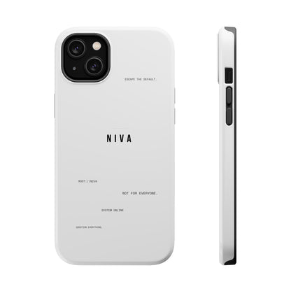 Minimalist Magnetic Impact-Resistant Phone Case — NIVA Text Design