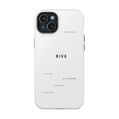 Minimalist Magnetic Impact-Resistant Phone Case — NIVA Text Design