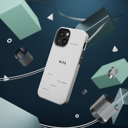 Minimalist Magnetic Impact-Resistant Phone Case — NIVA Text Design