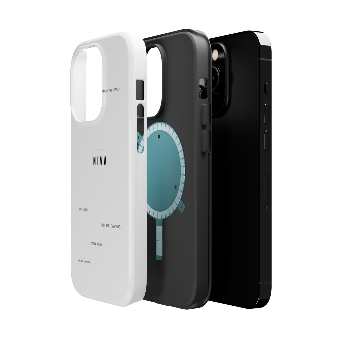 Minimalist Magnetic Impact-Resistant Phone Case — NIVA Text Design