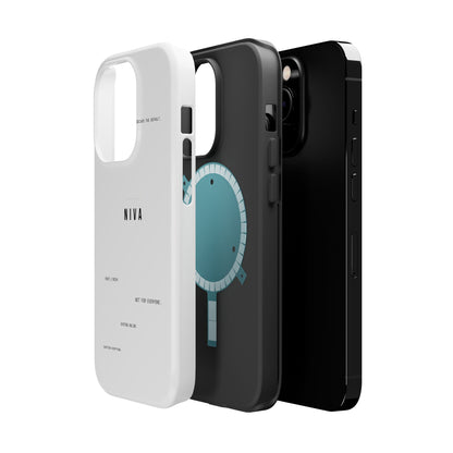 Minimalist Magnetic Impact-Resistant Phone Case — NIVA Text Design