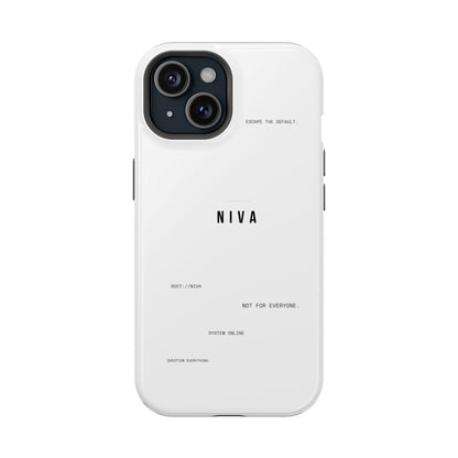 Minimalist Magnetic Impact-Resistant Phone Case — NIVA Text Design