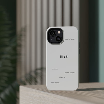 Minimalist Magnetic Impact-Resistant Phone Case — NIVA Text Design