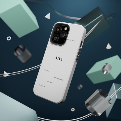 Minimalist Magnetic Impact-Resistant Phone Case — NIVA Text Design