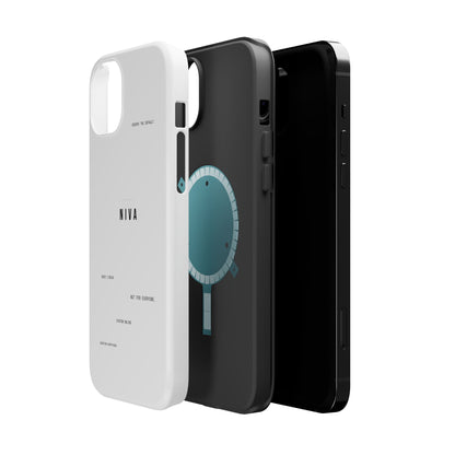 Minimalist Magnetic Impact-Resistant Phone Case — NIVA Text Design