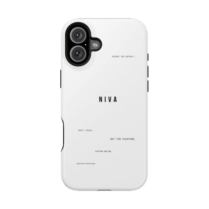 Minimalist Magnetic Impact-Resistant Phone Case — NIVA Text Design