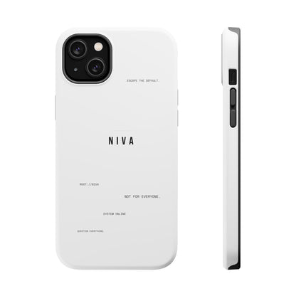 Minimalist Magnetic Impact-Resistant Phone Case — NIVA Text Design
