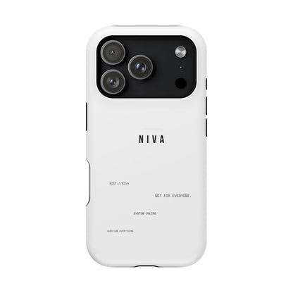 Minimalist Magnetic Impact-Resistant Phone Case — NIVA Text Design