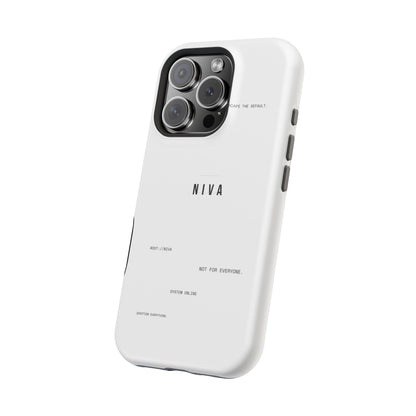 Minimalist Magnetic Impact-Resistant Phone Case — NIVA Text Design
